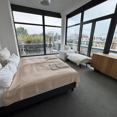 아파트 Stralau360 - Exclusive Penthouse With Sauna & Panoramic Rooftop