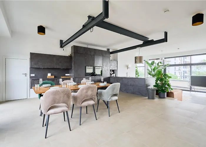 Stralau360 - Exclusive Penthouse With Sauna & Panoramic Rooftop Lägenhet