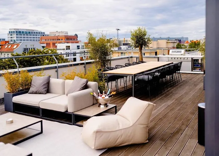 Stralau360 - Exclusive Penthouse With Sauna & Panoramic Rooftop * Berlin