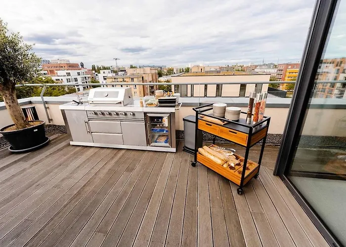Stralau360 - Exclusive Penthouse With Sauna & Panoramic Rooftop
