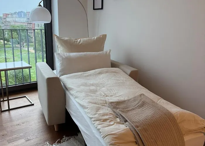 Lägenhet Stralau360 - Exclusive Penthouse With Sauna & Panoramic Rooftop